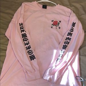 Pink obey long sleeve